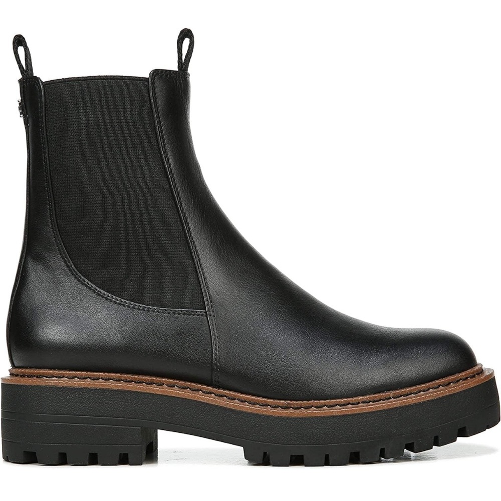 Sam Edelman Laguna Waterproof Boot Black Leather 14 M